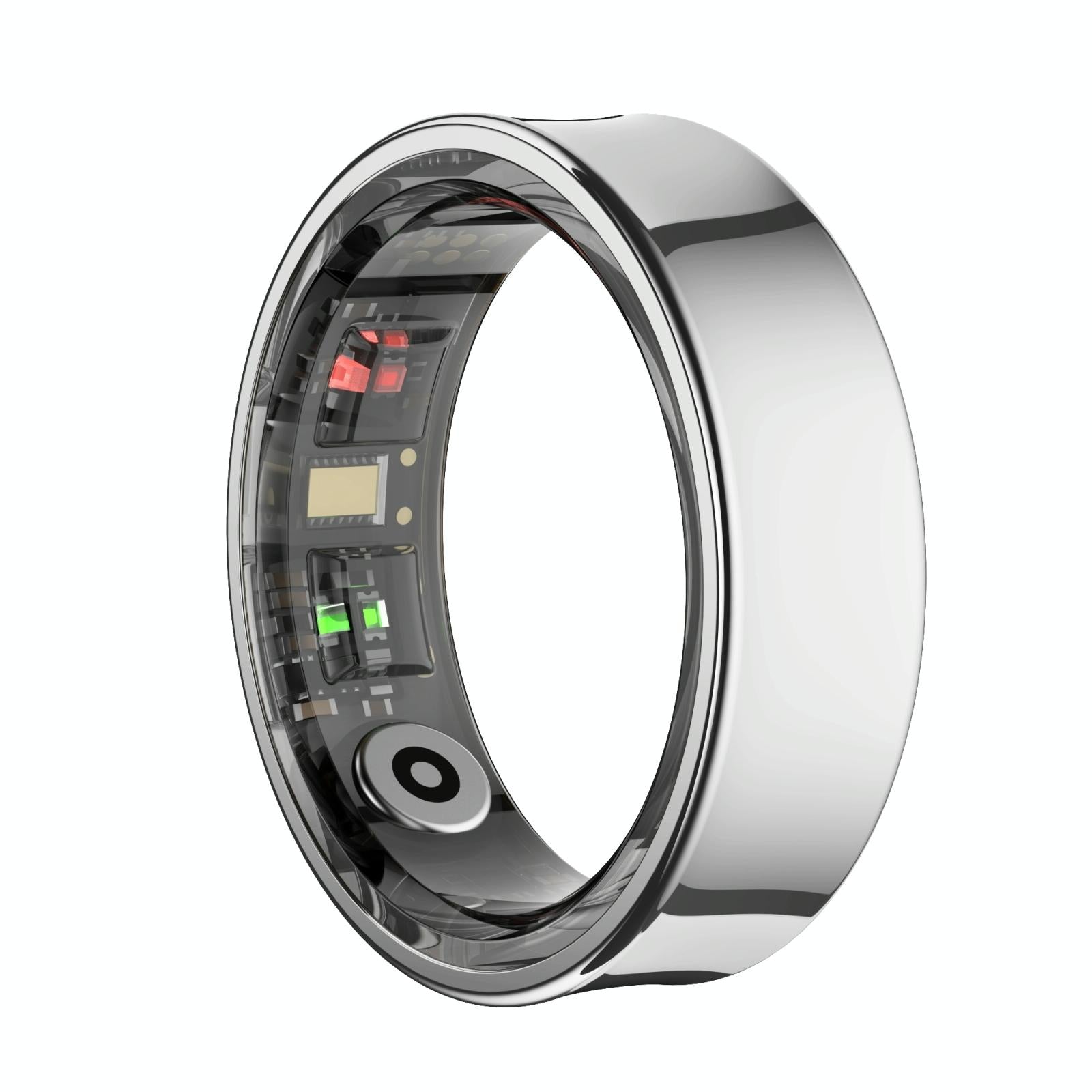 Smart Ring With Heart Rate Blood Oxygen Sleep Monitoring & Sports Modes - Size 8 - Black 10