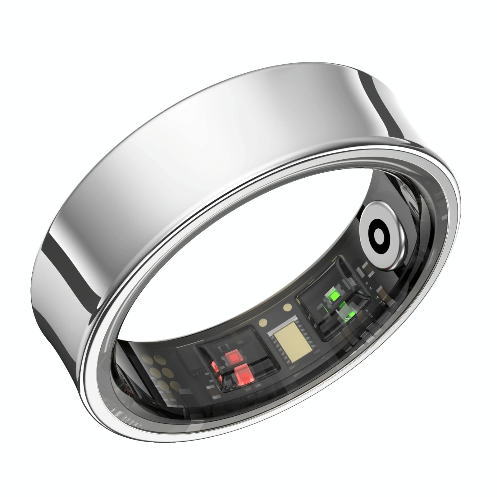 Smart Ring With Heart Rate Blood Oxygen Sleep Monitoring & Sports Modes - Size 8 - Black 11