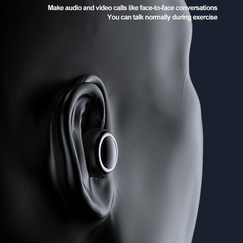 Wireless Hanging Ear Sports Earphone with True Sound - Black 7