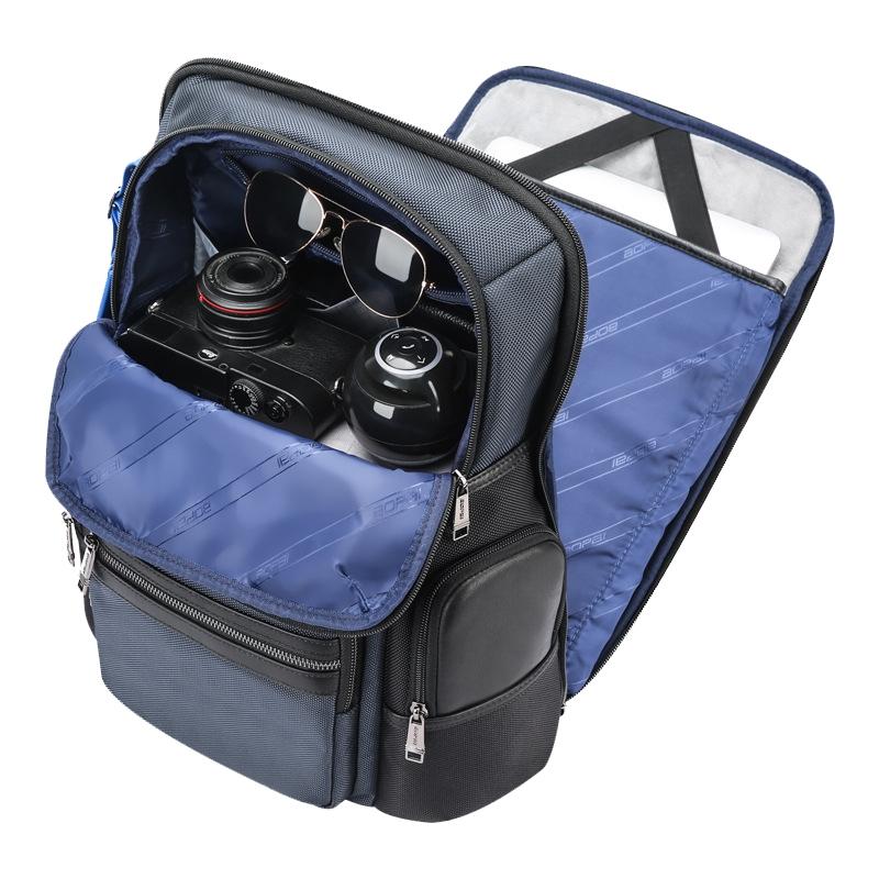 Multifunctional Usb Business Backpack - Anti-theft Navy Blue 3