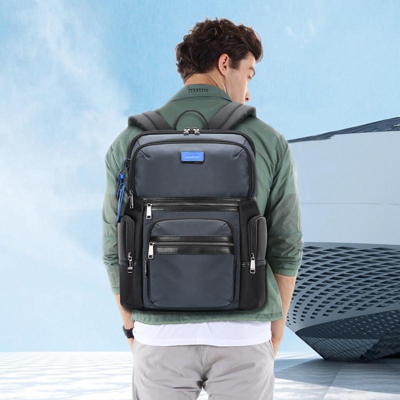Multifunctional Usb Business Backpack - Anti-theft Navy Blue 8