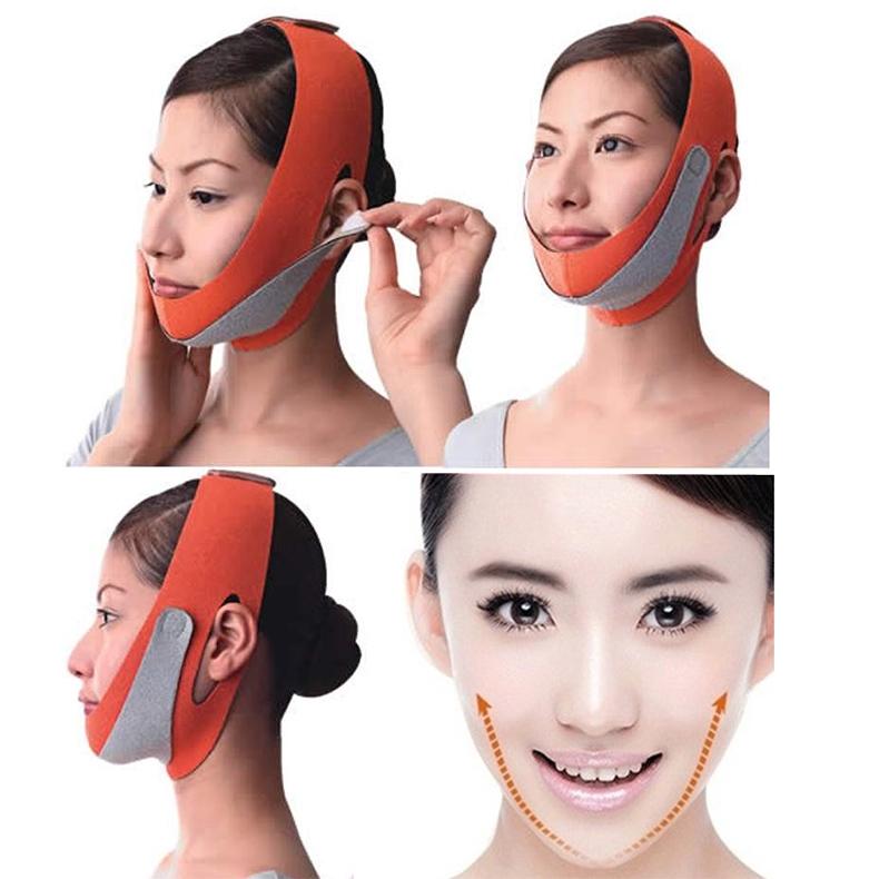 Orange Facial Firming Bandage For Women 6