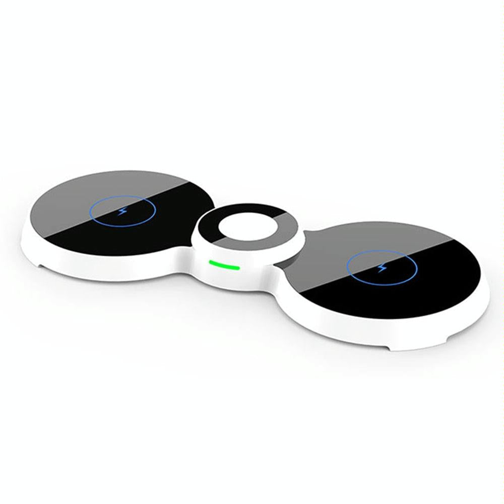 15W 3 In 1 Magnetic Wireless Charger For Phones Watch & Airpods - Black 9