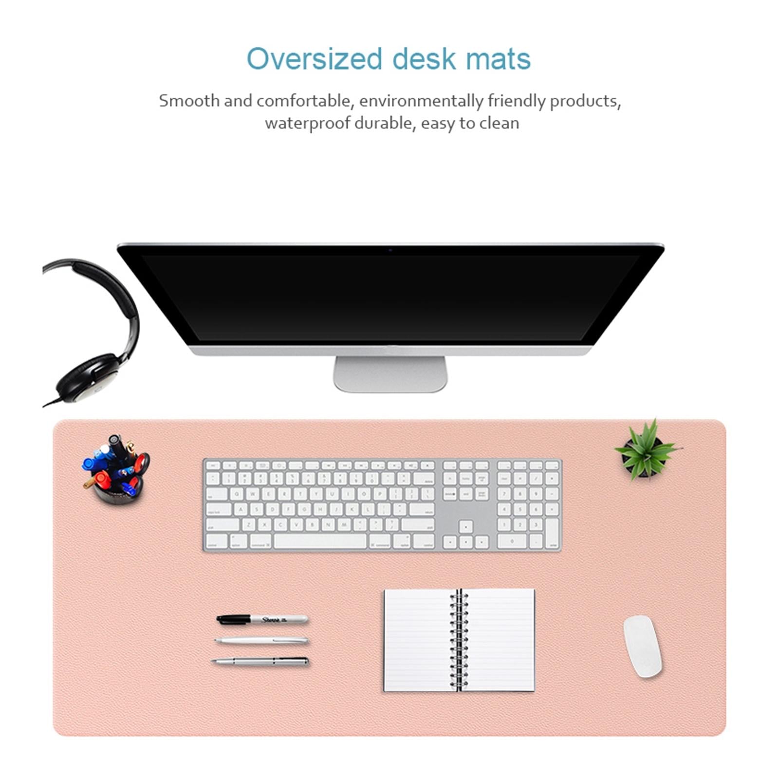 Double Sided Pu Mouse Pad Table Mat 100 X 44Cm - Royal Blue+Army Green 4