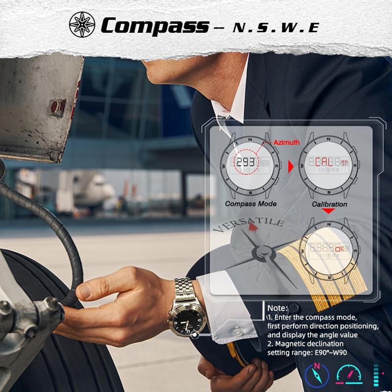 Stainless Steel Multifunction Smart Watch for Men - Waterproof 7