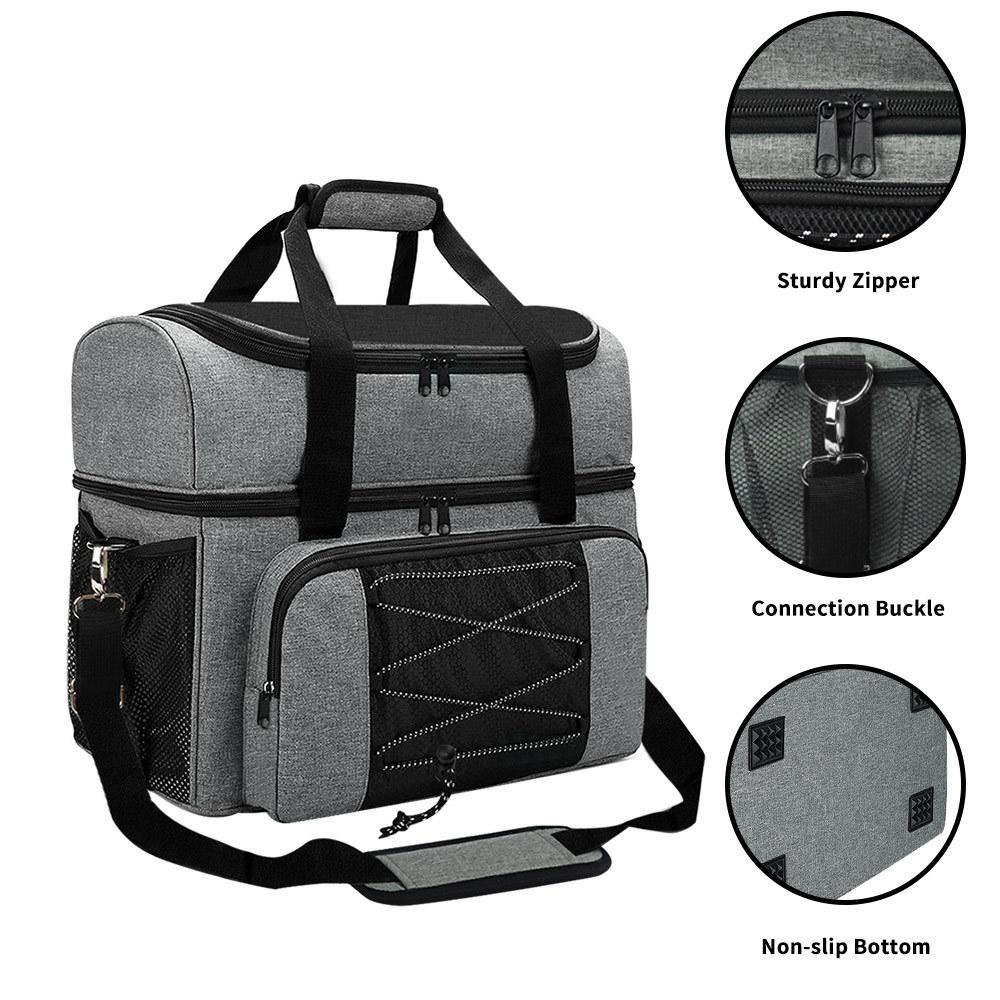 Portable Bowling Tote Bag Grey Sneaker Backpack 4
