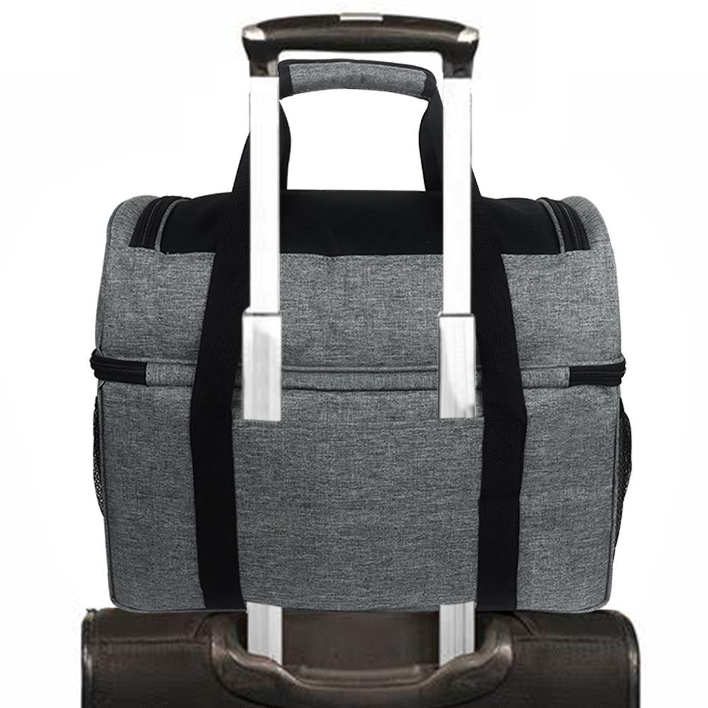 Portable Bowling Tote Bag Grey Sneaker Backpack 6