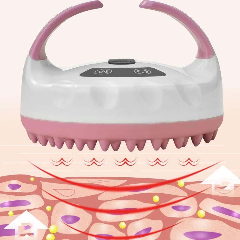 Vibrating Leg Massager For Smooth Shaving Chest & Body Dredge Tool - Pink 5