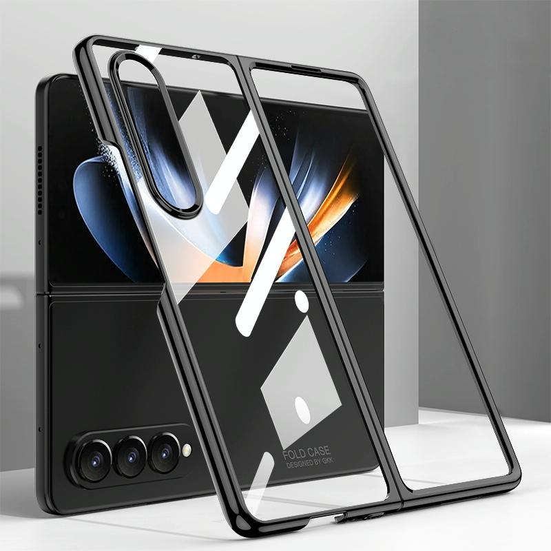 For Samsung Galaxy Z Fold4 5G Electroplated Full Coverage Case - Black