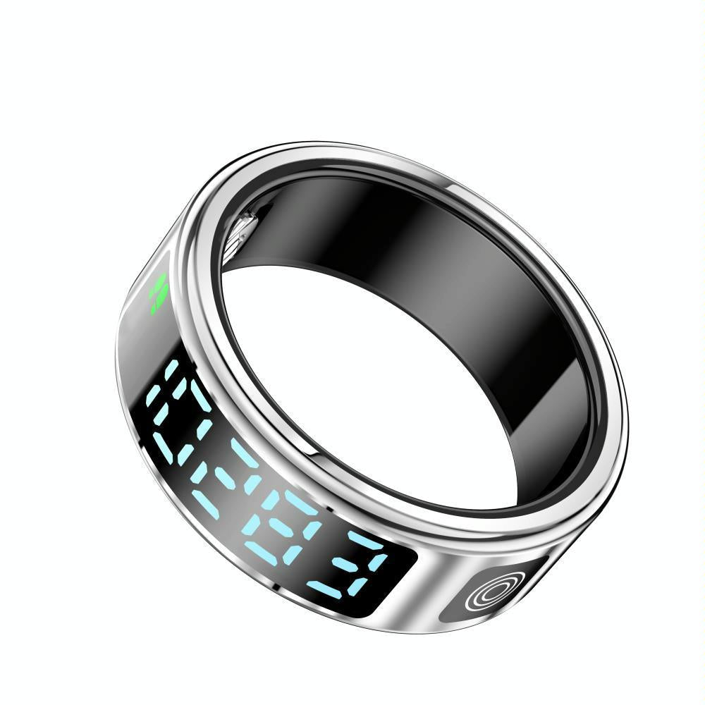 Smart Ring Hand Gestures Health Monitoring Sports Modes Size 12 - Black 12
