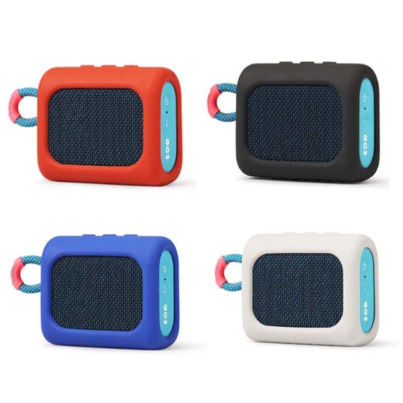 Protective Silicone Case for Jbl Go3 Speaker - Dust-proof and Anti-fall - Black 4