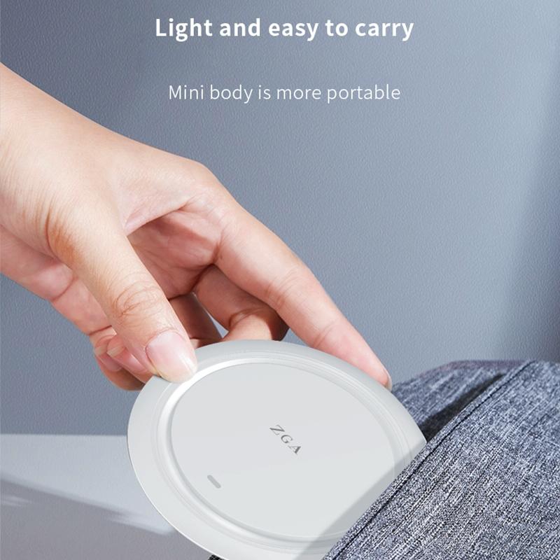 15W Desktop Wireless Charging Pad - Black 6