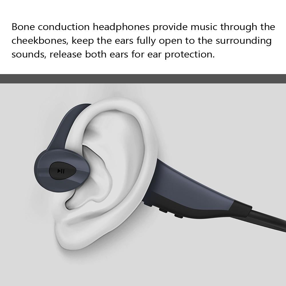 Waterproof K7 Bone Conduction Bluetooth Earphones - 16gb Ram - Black 13