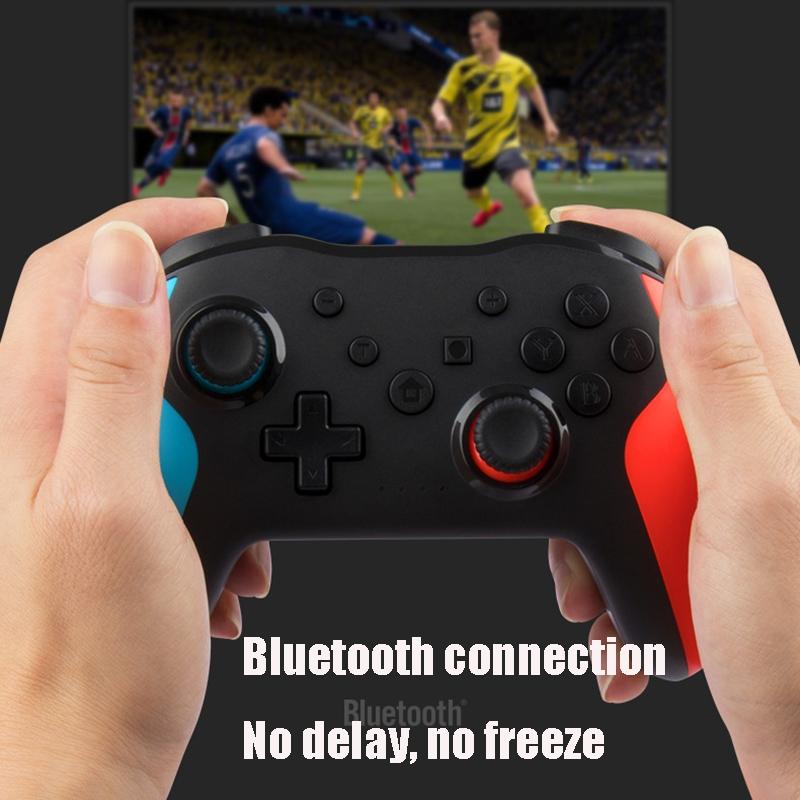Wireless 6-axis Gamepad for Switch Pro - Black Blue Red 7