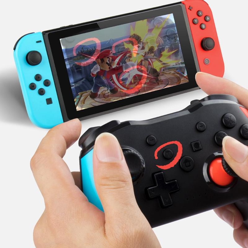 Wireless 6-axis Gamepad for Switch Pro - Black Blue Red 10