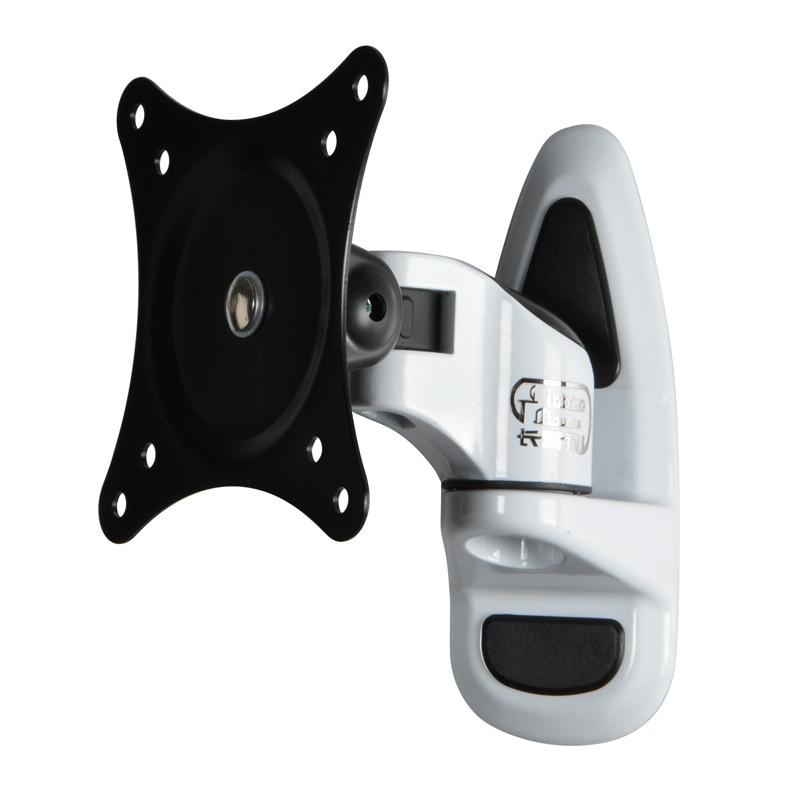 Universal Swivel Wall Mount for Computer Monitors - White 3