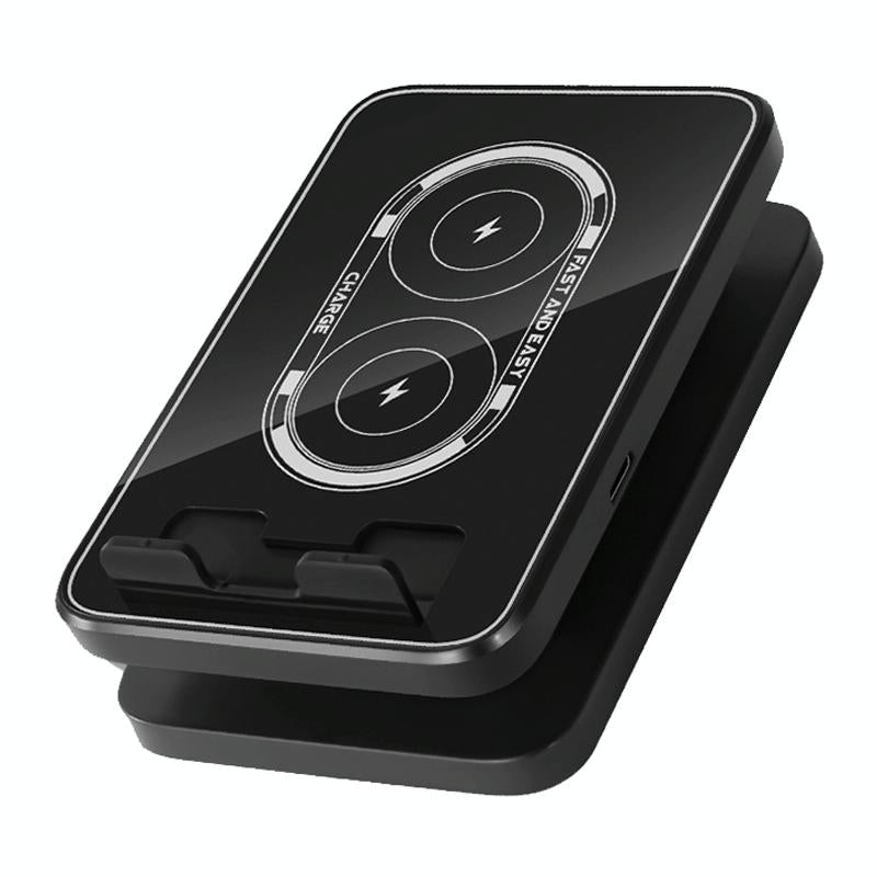 15W Wireless Charging Phone Holder Black 3