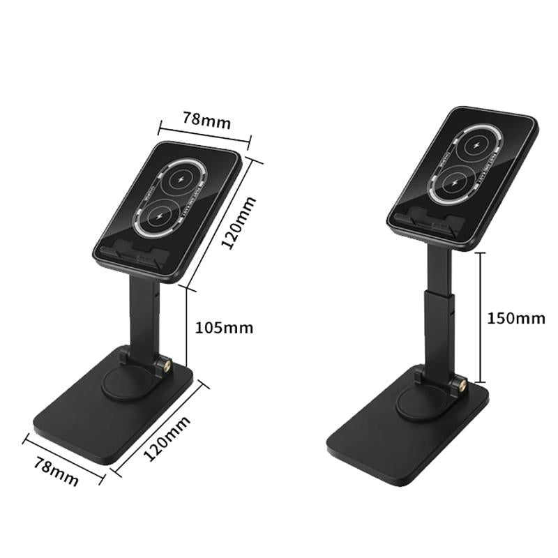 15W Wireless Charging Phone Holder Black 4