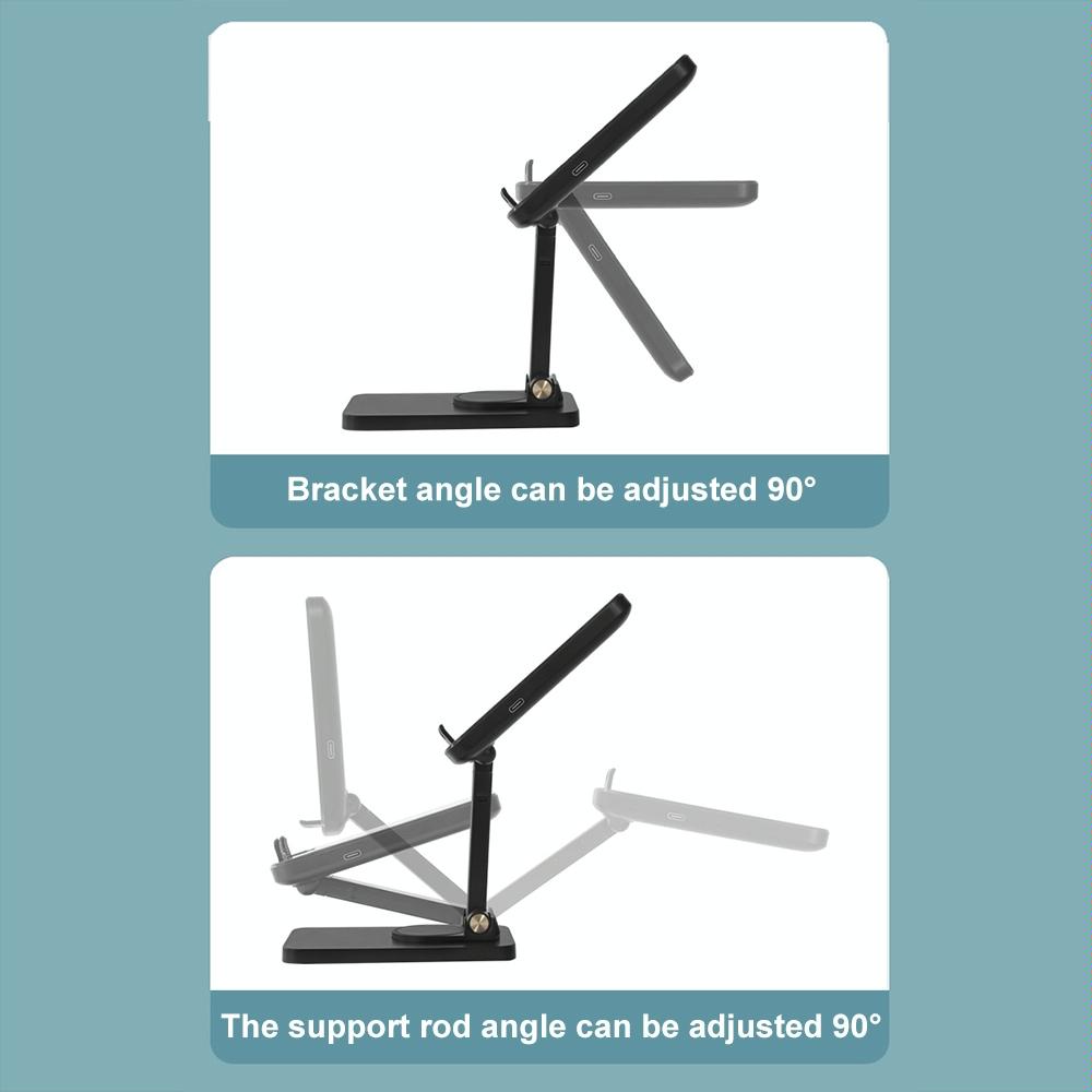 15W Wireless Charging Phone Holder Black 6