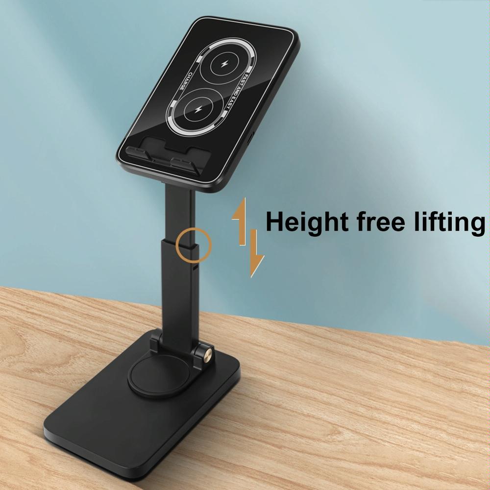 15W Wireless Charging Phone Holder Black 7