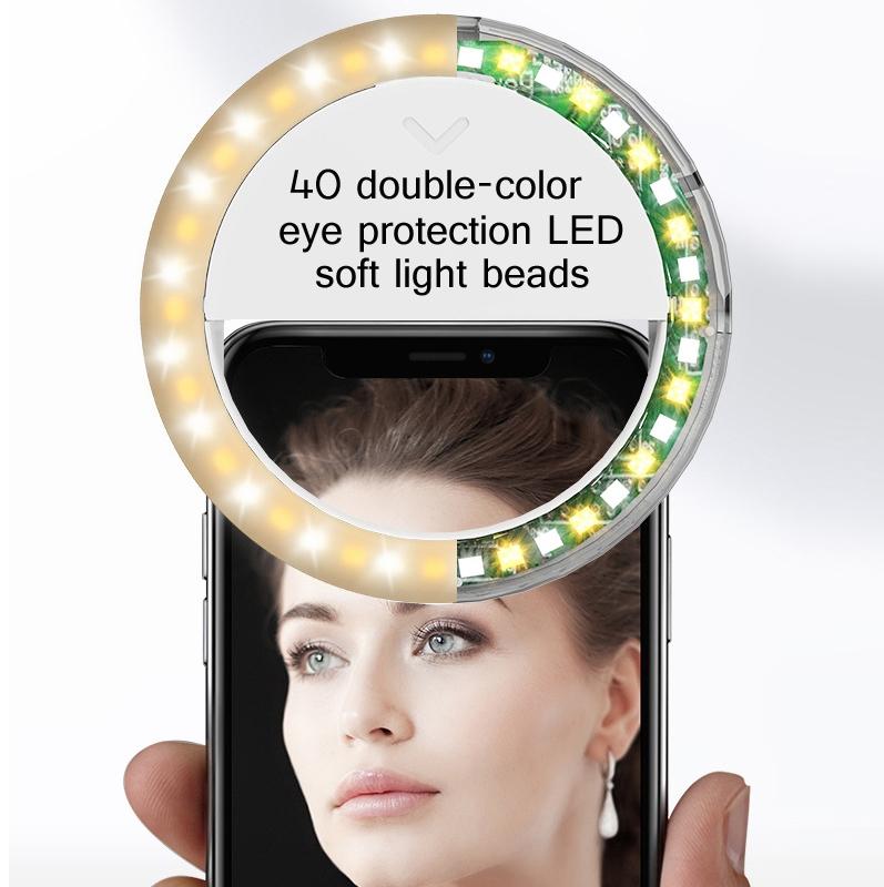 2-pack Large-capacity Live Video Conference Ring Light for Mobile Phone Selfies - Round 7