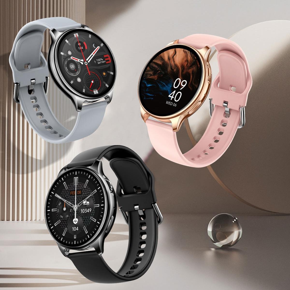 1.32 Inch Bluetooth Calling Smart Watch With Rotary Button - Pink 4