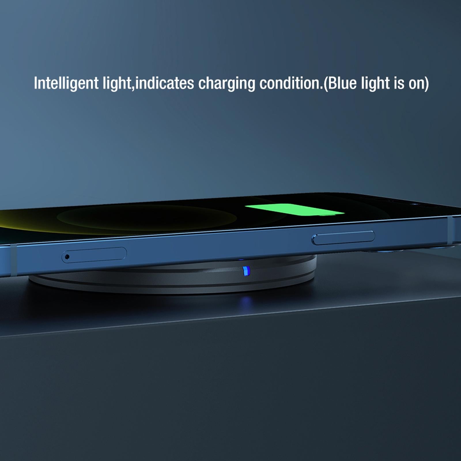 Fast Charging Wireless Charger Portable & Button Design 14