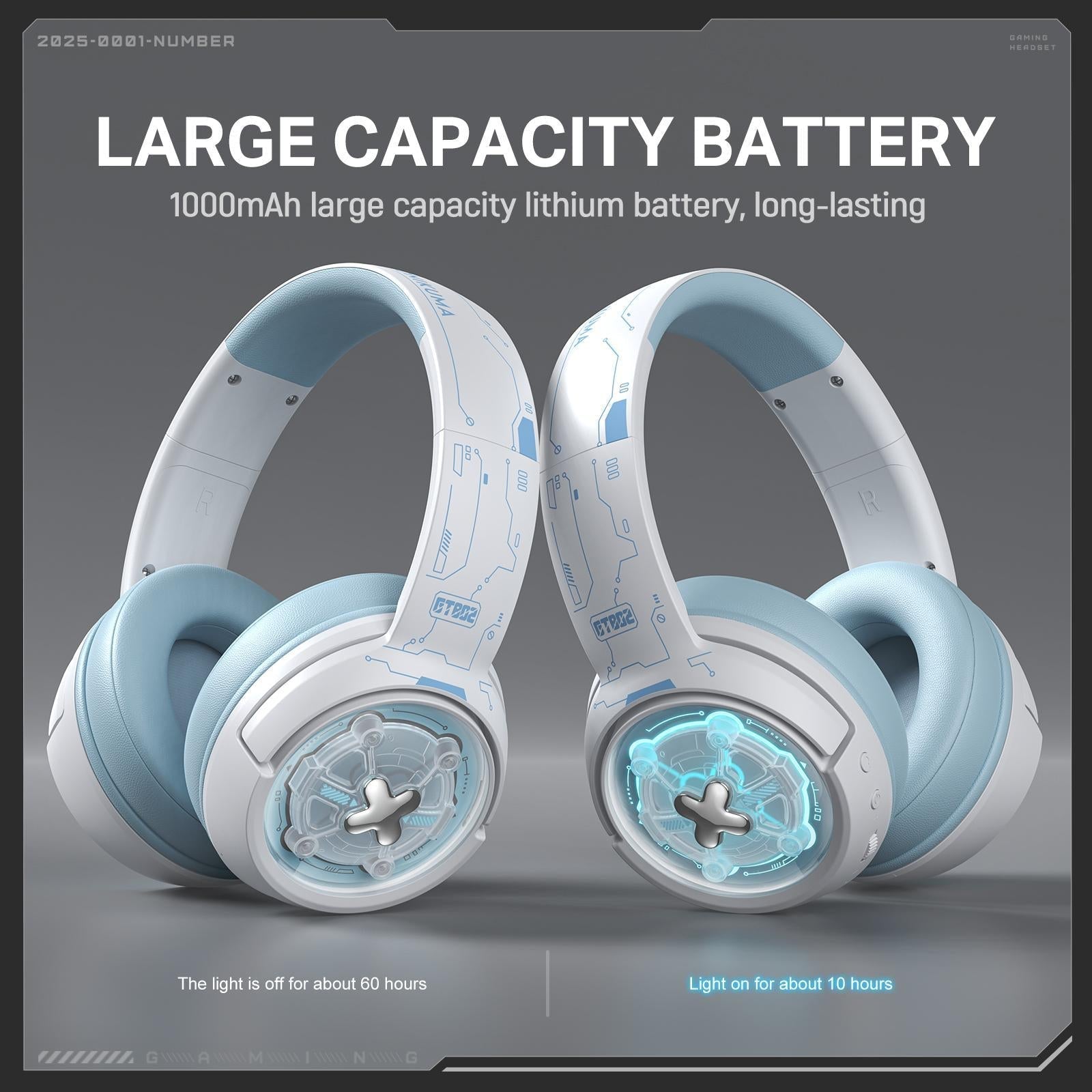 Wireless Gaming Headset Onikuma Gt802 - Black 6