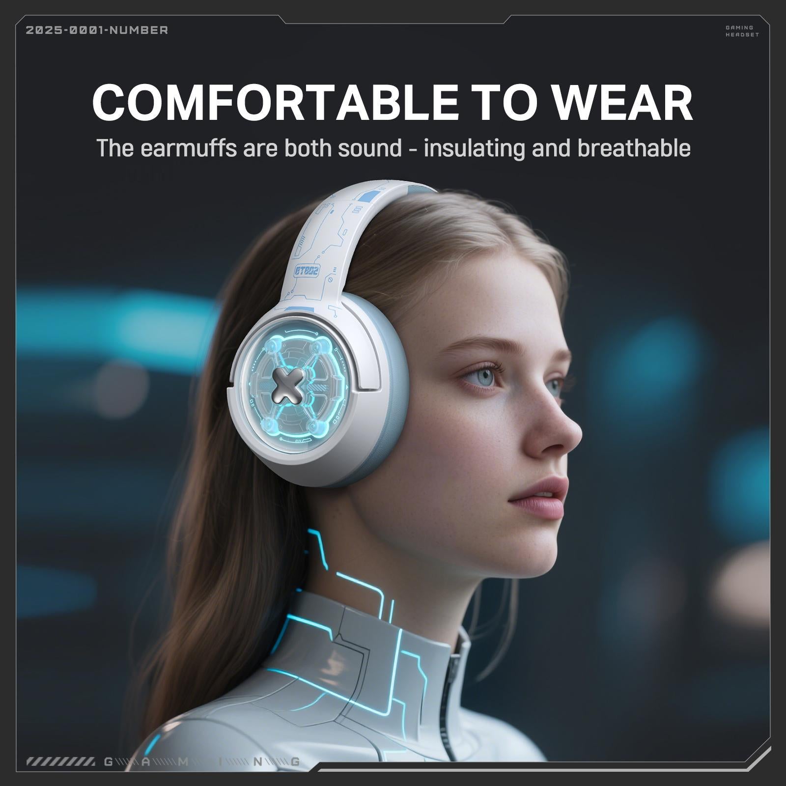 Wireless Gaming Headset Onikuma Gt802 - Black 7