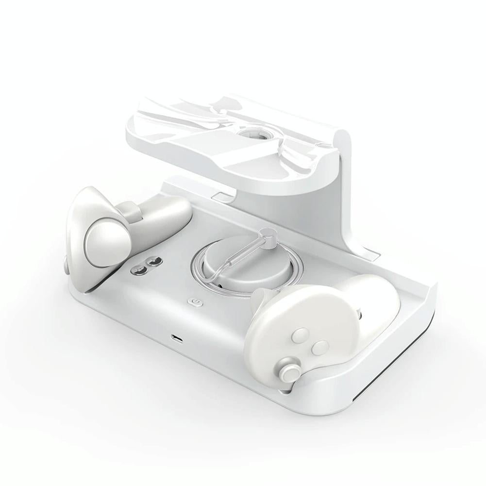 Meta Quest 3 Vr Charging Stand with Grip - White 5