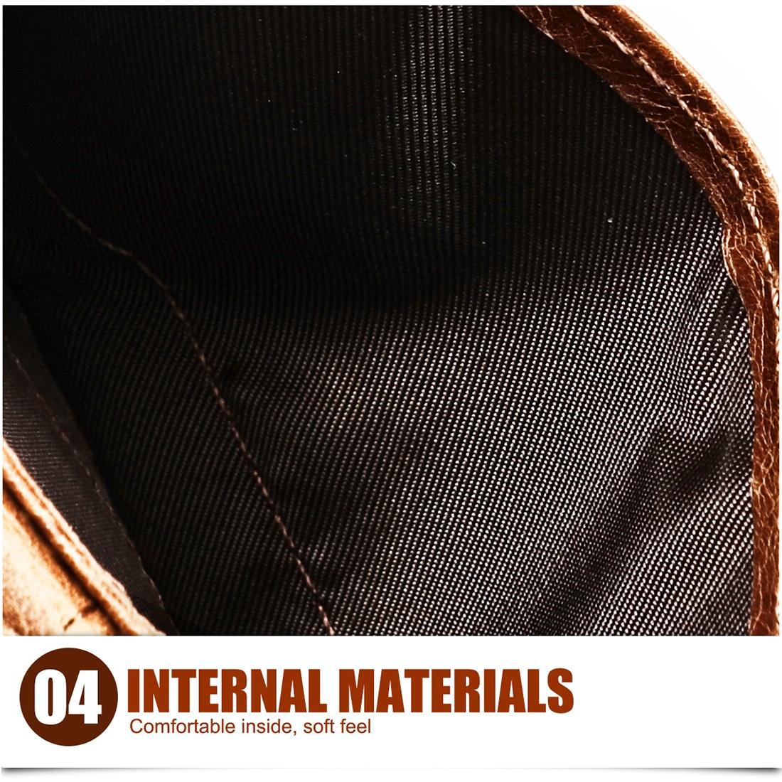 Brown Crazy Horse Leather Card Holder Wallet 9