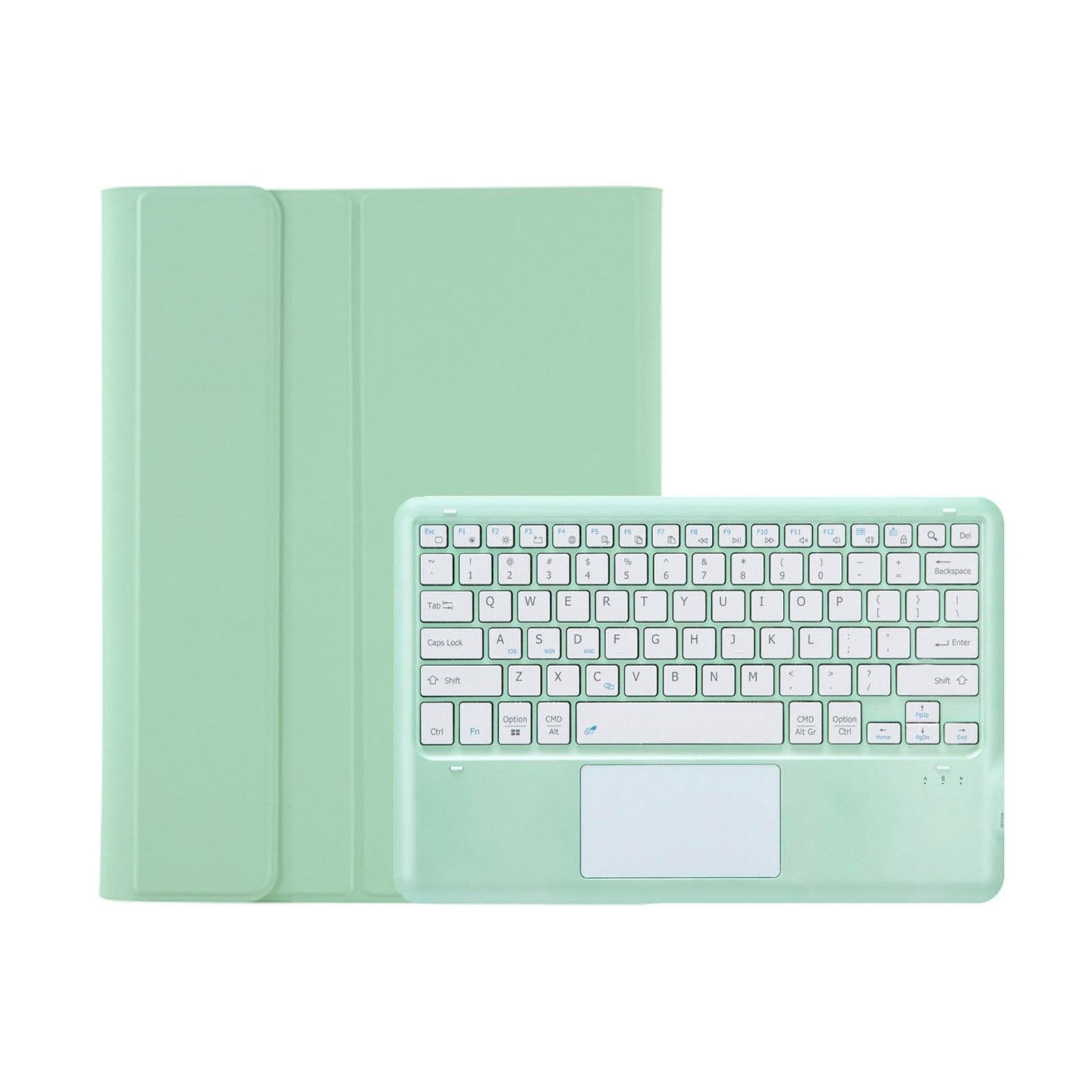 Detachable Bluetooth Keyboard Leather Case For Ipad Pro 12.9 2021 / 2020 / 2018 With Touch Pad - Black 10
