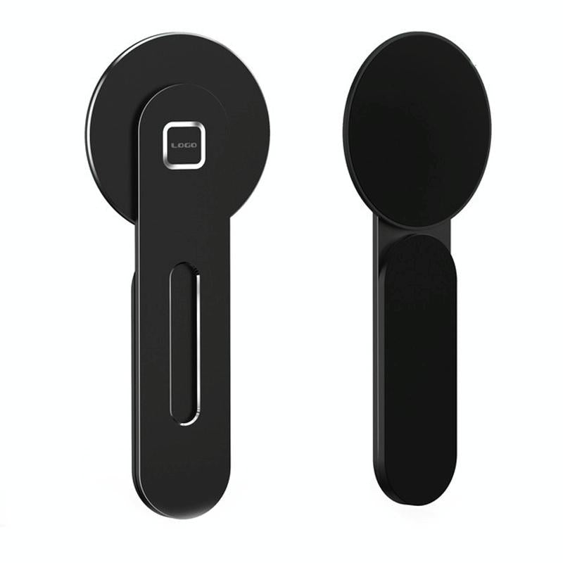 Aluminum Magnetic Phone Stand for Laptop Expansion - Black 8