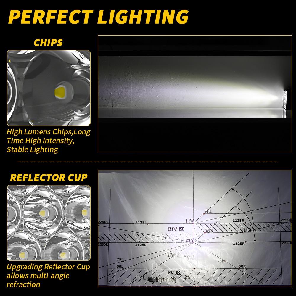 9 - 30V 12W 6000K 2.5 Inch Car Led Engineering Auxiliary Light White Light 4