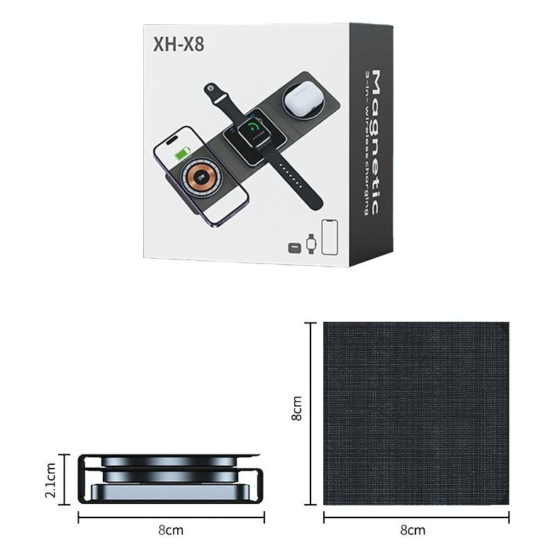 15W 3 In 1 Foldable Magnetic Wireless Charger 5