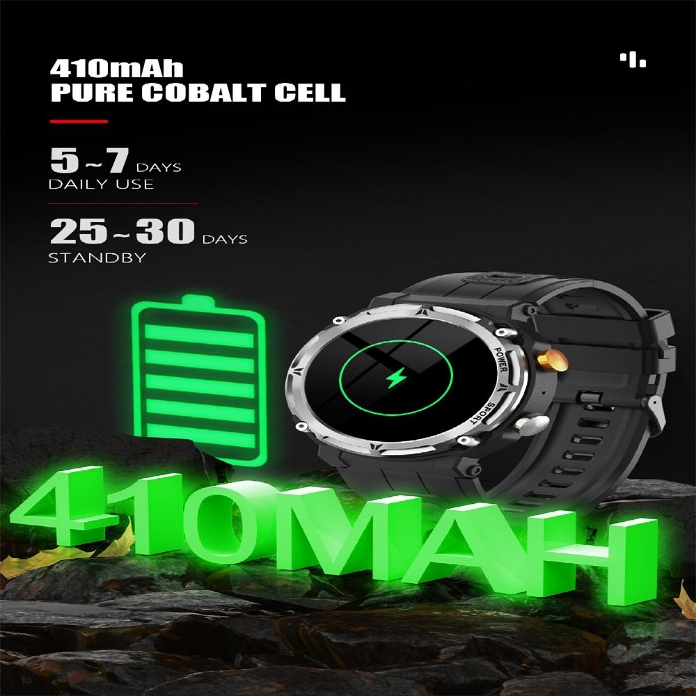 Smart Watch With Heart Rate Blood Pressure And Oxygen Monitoring - Black 7