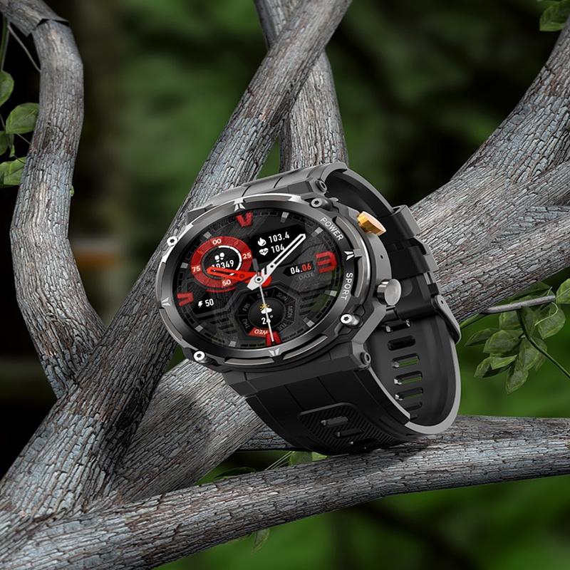 Smart Watch With Heart Rate Blood Pressure And Oxygen Monitoring - Black 10