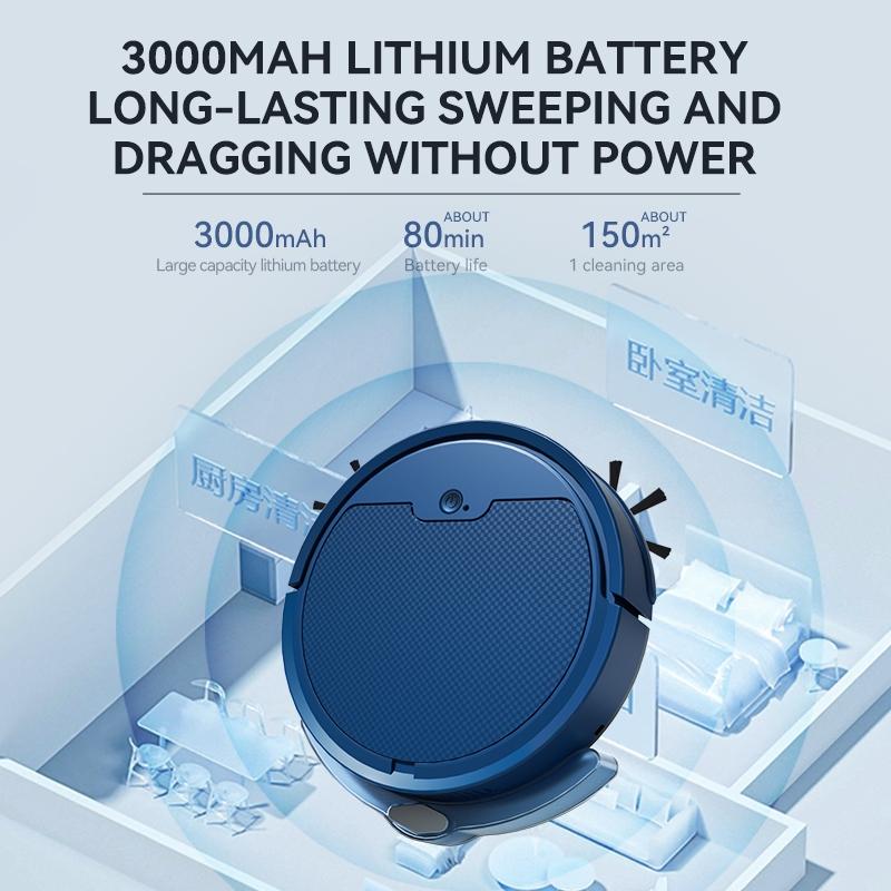 Intelligent Household Sweeping Robot with Path Charging - Max - Black 7