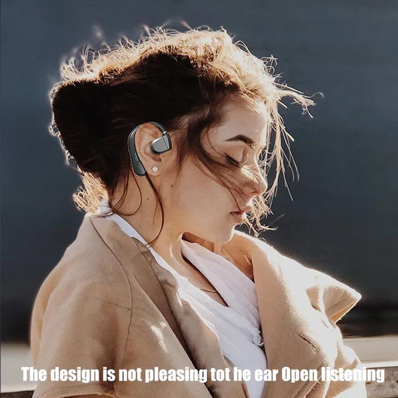 Wireless Bluetooth Headphone With Digital Display - Black - Black 5