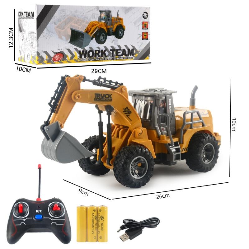 5-way Electric Engineering Vehicle Model with Wireless Remote Control - Bulldozer 3