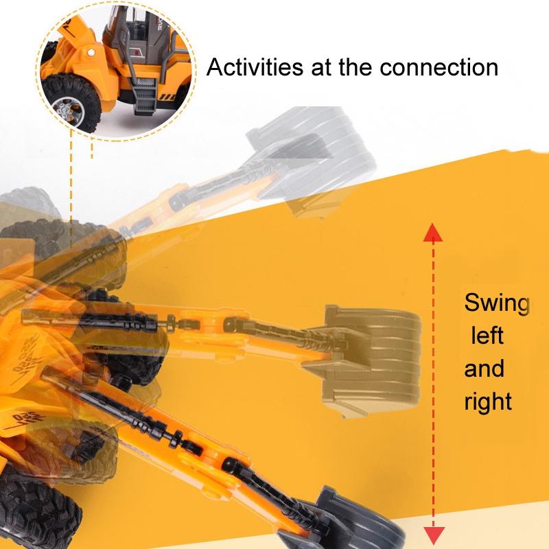 5-way Electric Engineering Vehicle Model with Wireless Remote Control - Bulldozer 7