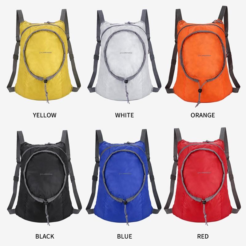 Waterproof Nylon Collapsible Backpack Lightweight Travel Bag For Women And Men - Orange 10
