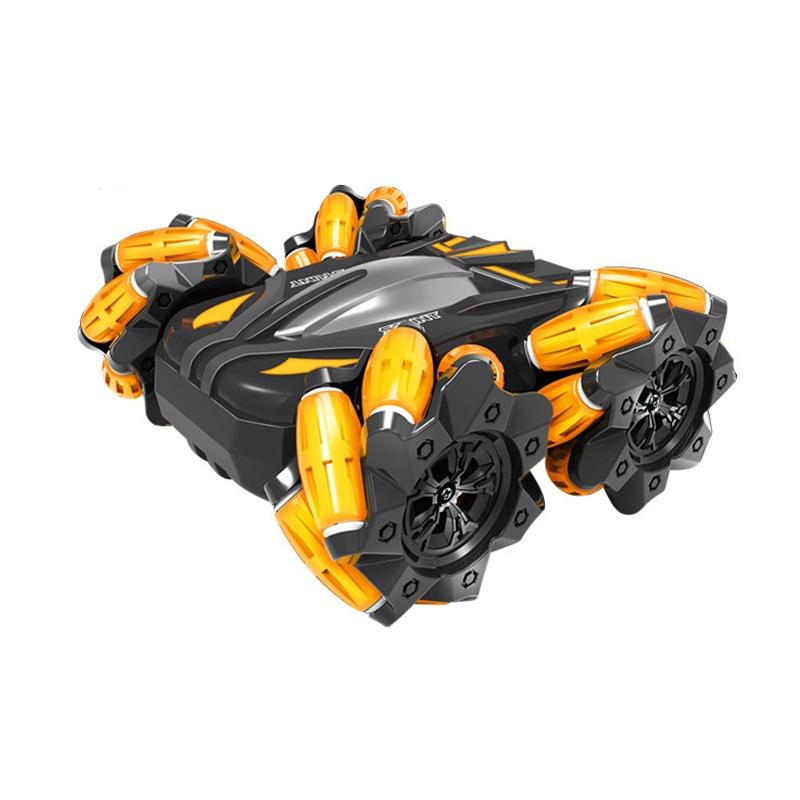 Double-sided Flip Drift Remote Control Toy Stunt Car for Children - Black Green 9