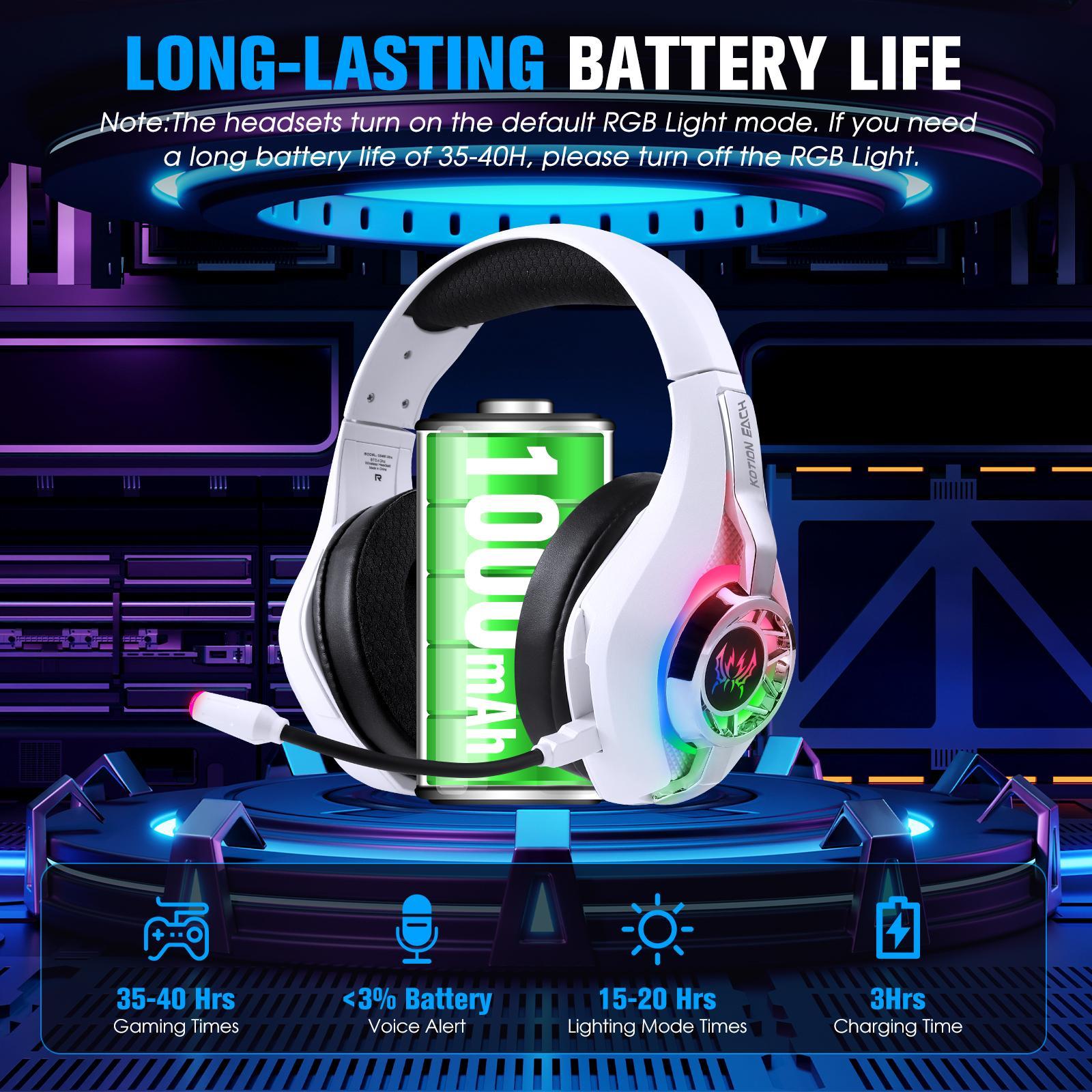 Gs400 Tri-Mode Gaming Headset Bluetooth / Wired 7