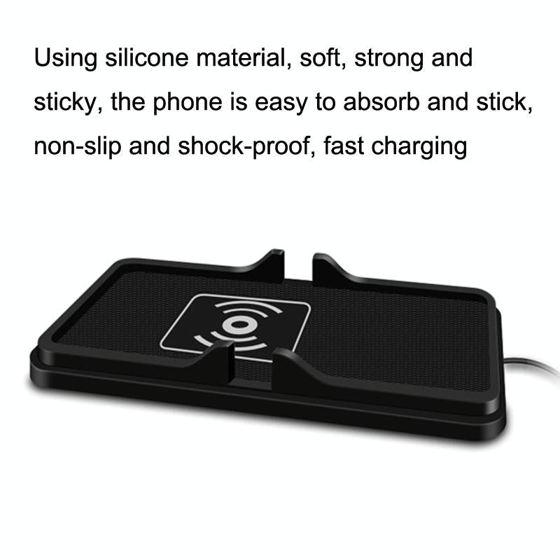Wireless Car Charger with Anti-slip Pad - 2 in 1 - 15w - Black 3