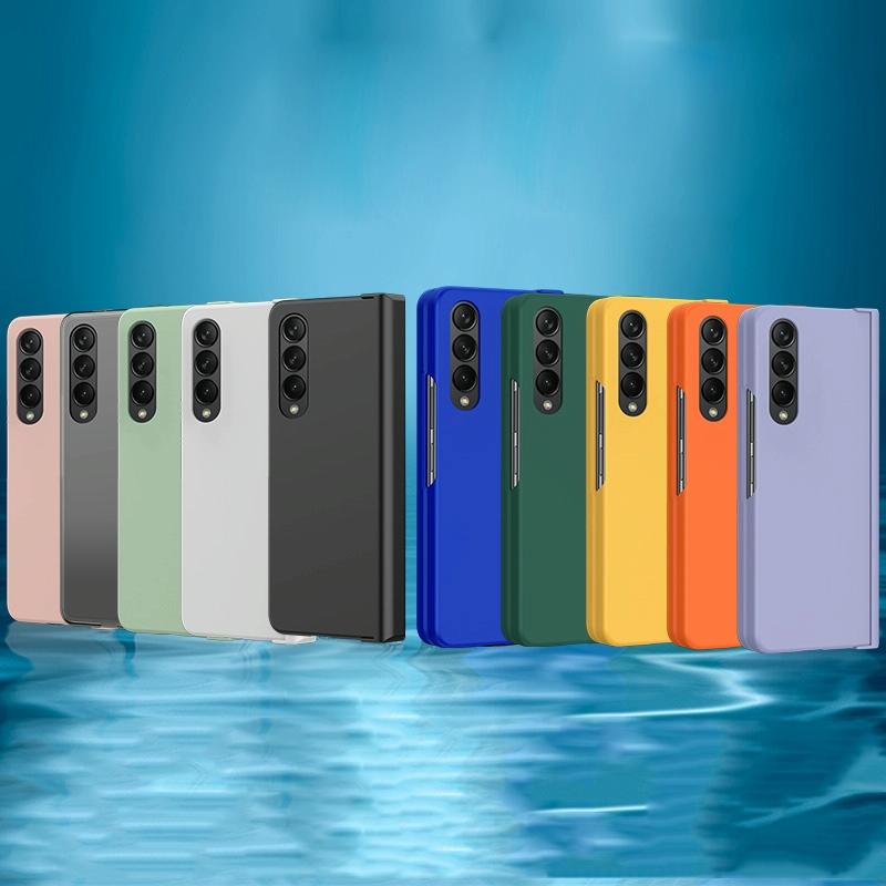 For Samsung Galaxy Z Fold4 5G Foldable Skin Feel Case - White 3