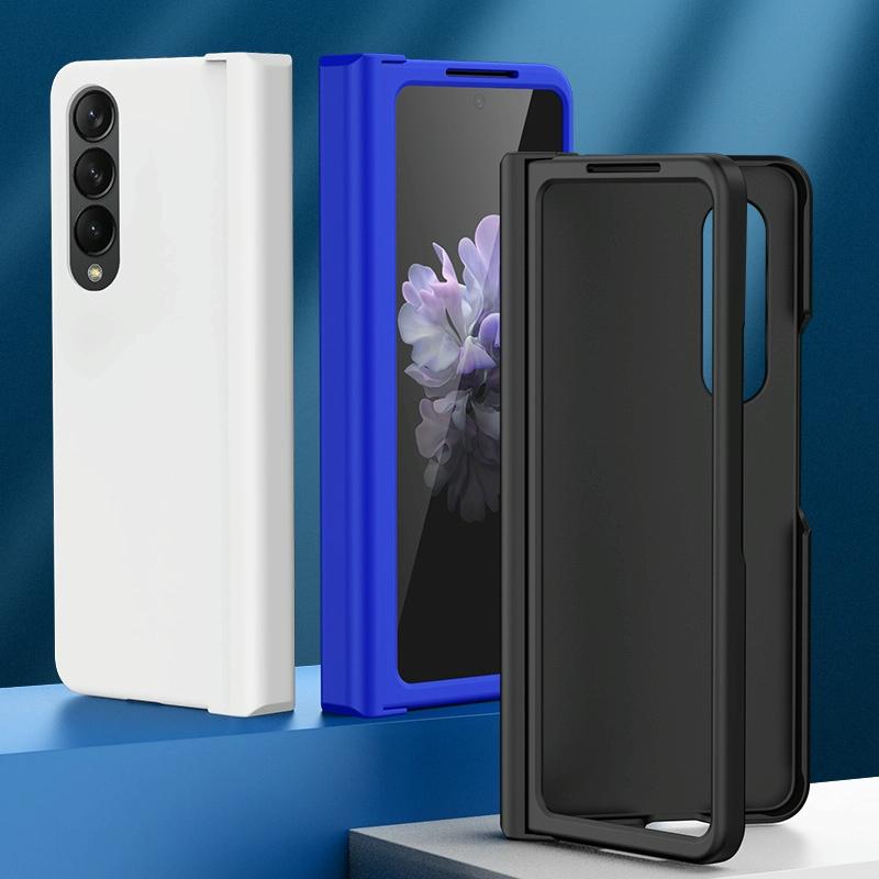 For Samsung Galaxy Z Fold4 5G Foldable Skin Feel Case - White 4