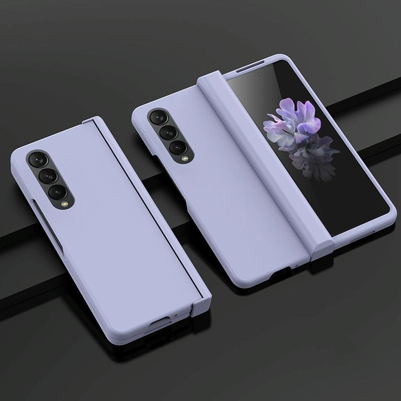 For Samsung Galaxy Z Fold4 5G Foldable Skin Feel Case - White 12