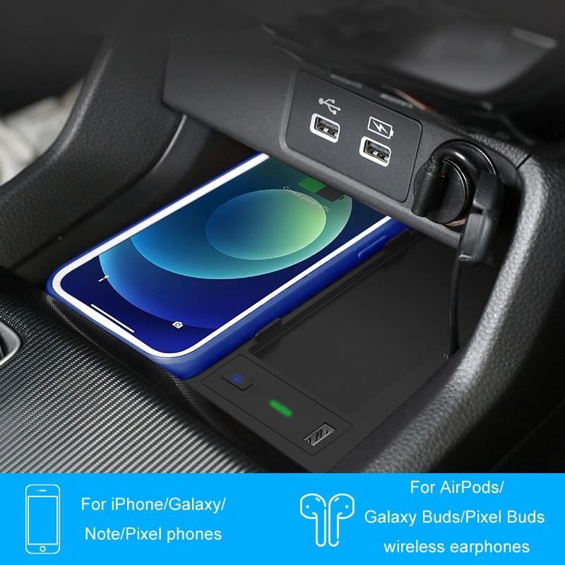 Wireless Charger for Left-hand Drive Honda Civic / Integra 22-23 - Black 6