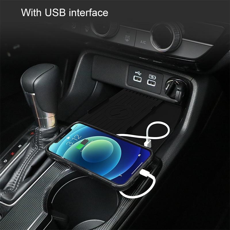 Wireless Charger for Left-hand Drive Honda Civic / Integra 22-23 - Black 8